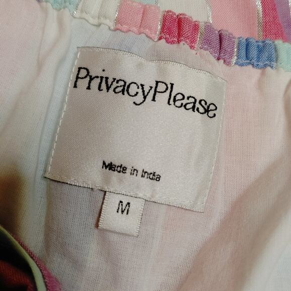 Privacy please cherry mini in prism dress Striped Pastel Size Medium M Bow Urban - Picture 10 of 12